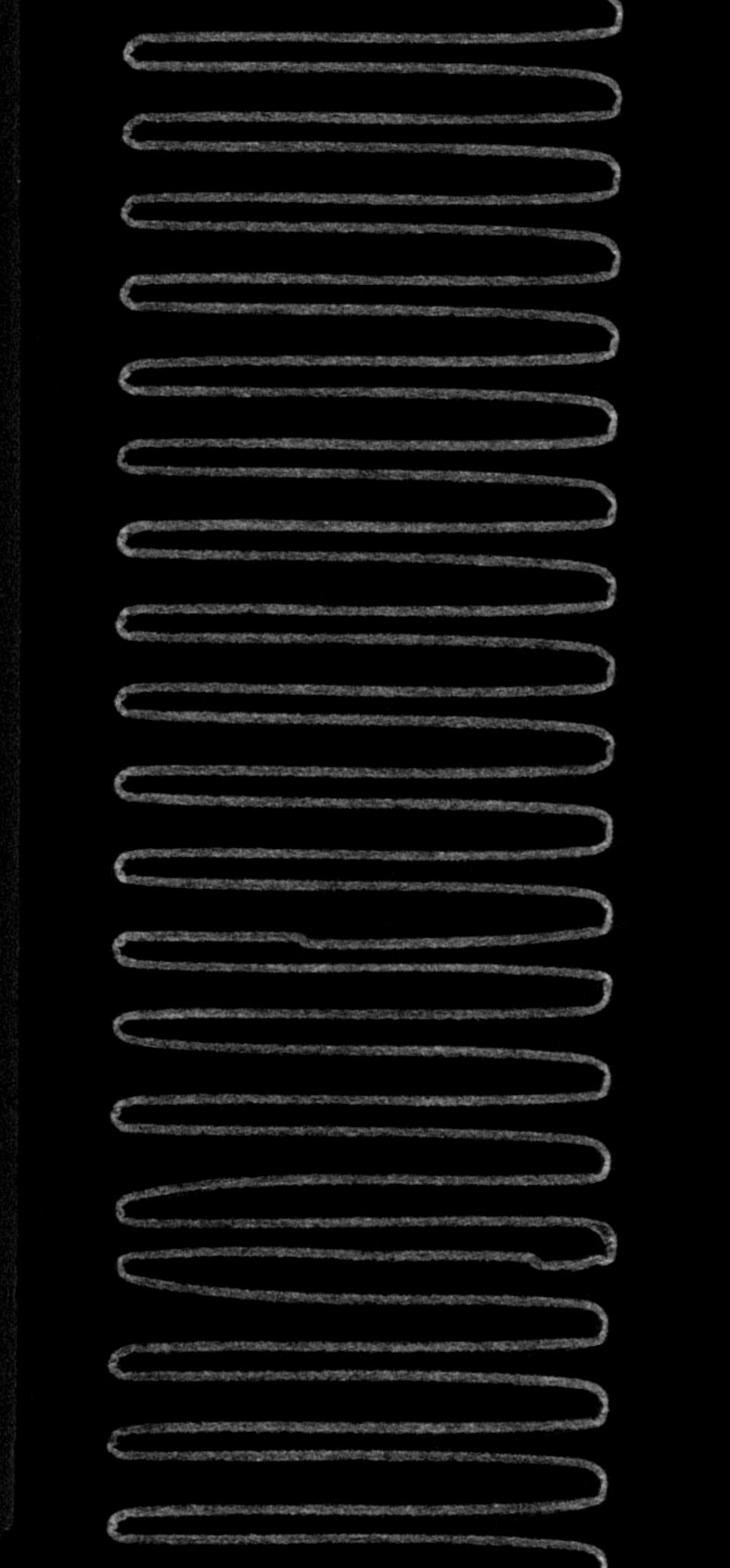 Scan of a new, clean air filter showing the filter insert folded details