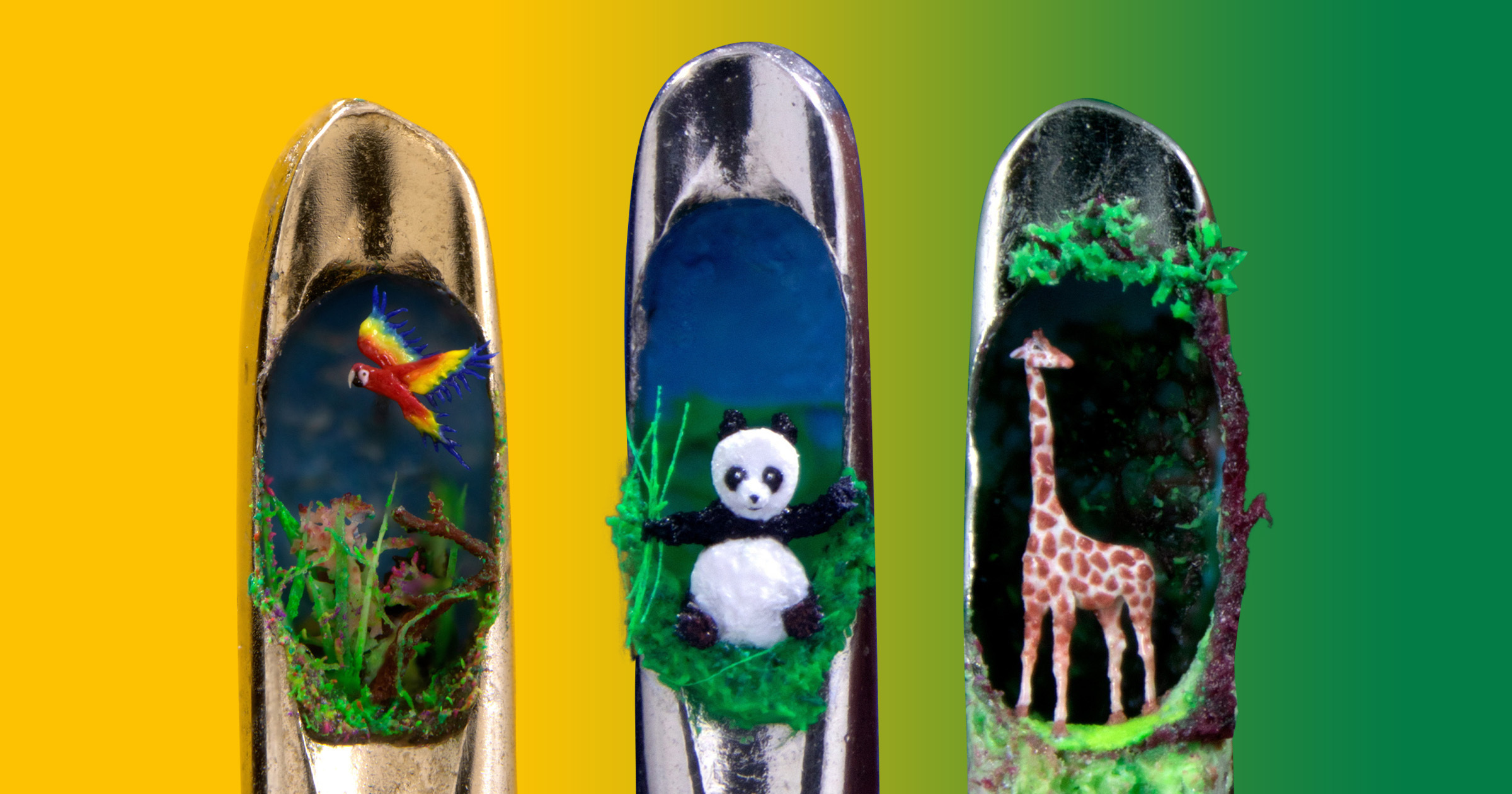 World’s smallest zoo trio.