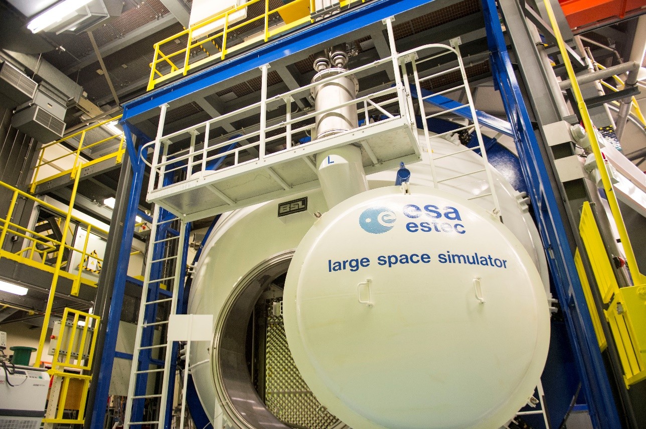 Entrance to the large space simulator at ESTEC.